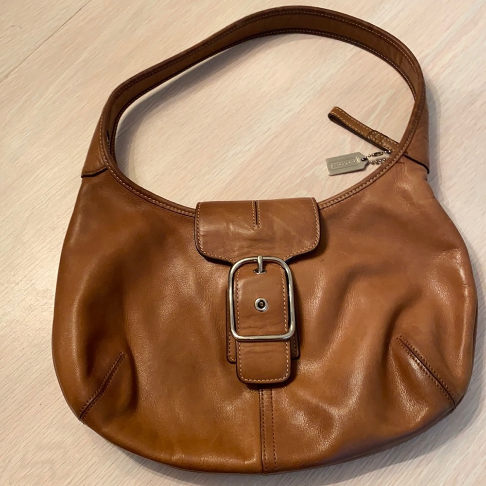 REDUCED!!!  Coach cognac color leather bag.
